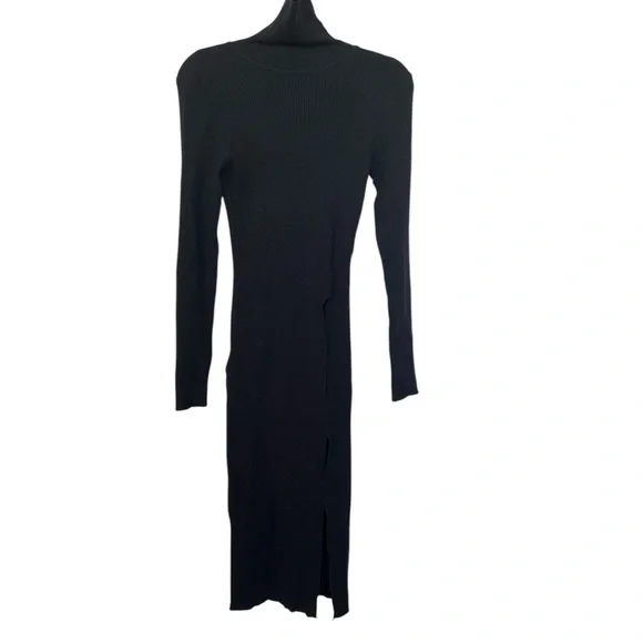 ASTR the label Zora long sleeve asymmetrical dress size S black NWOT A-8 - Picture 2 of 7